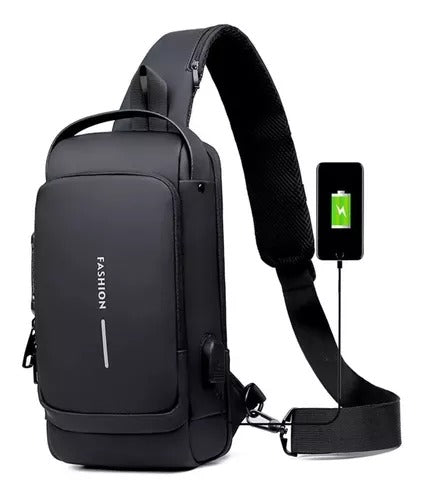 Bolso Antirrobo Impermeable Carga Usb