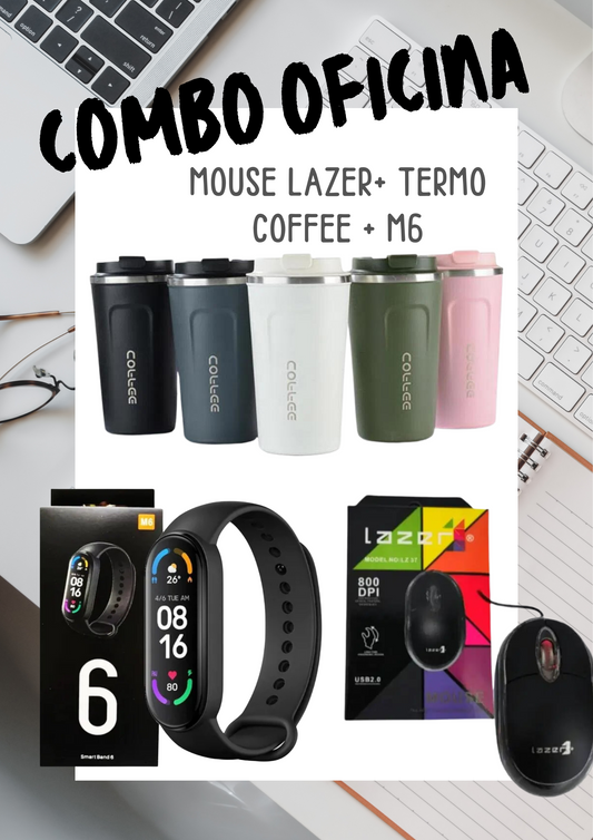 COMBO OFICINA(TERMO COFFE+M6+MOUSE)