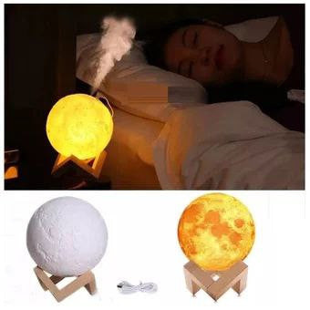 LAMPARA ESTILO LUNA CON HUMIDIFICADOR